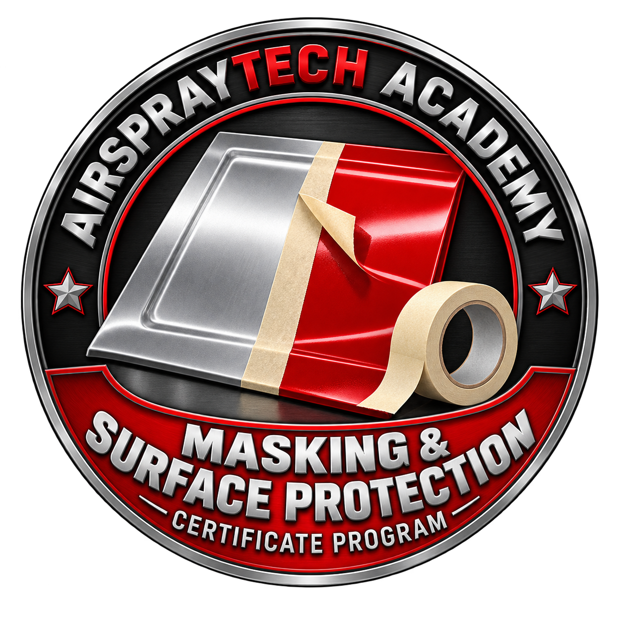 AirSprayTech Academy Masking and Surface Protection Certificate Program emblem